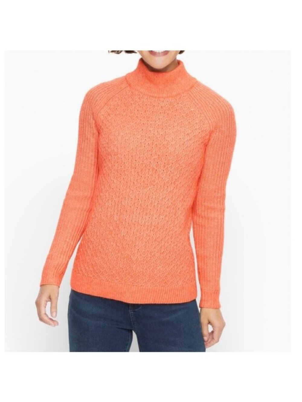Talbots Textured Stitch Turtleneck Sweater – Size L